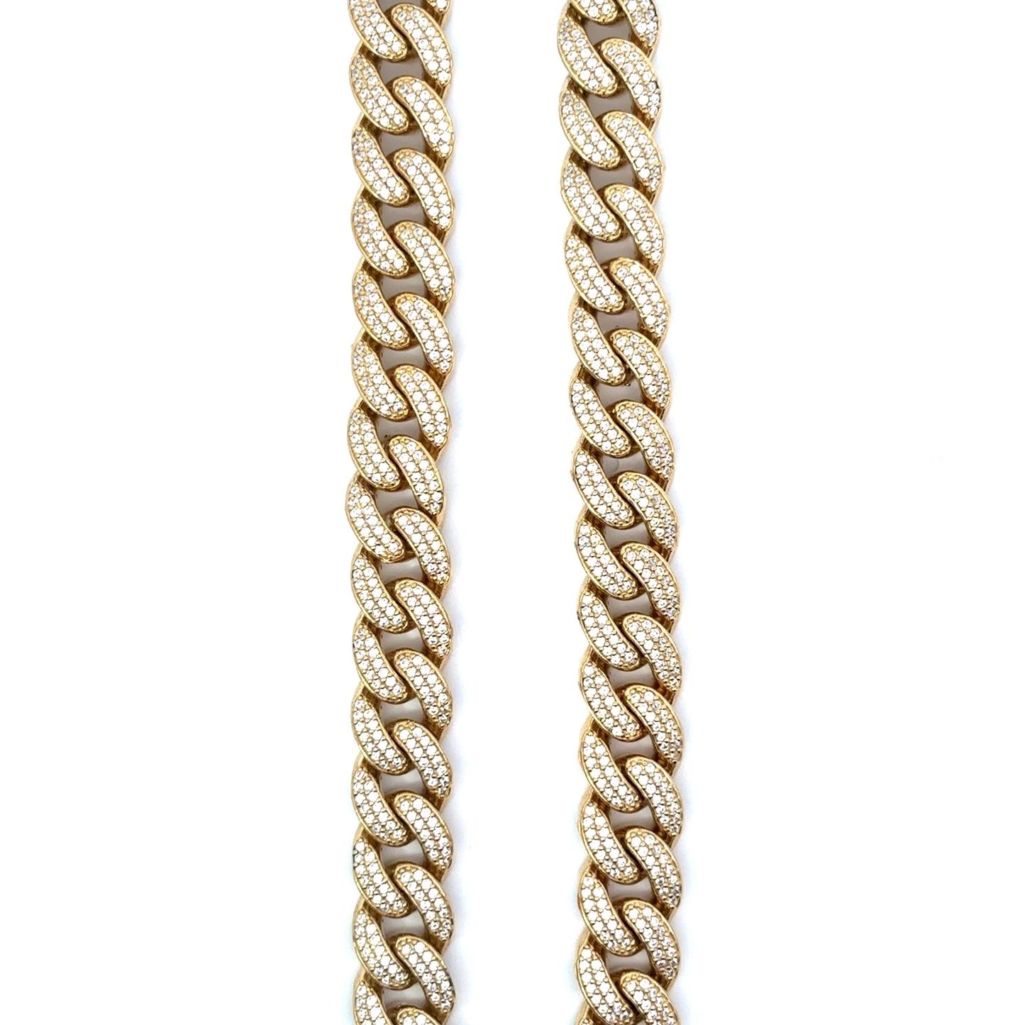 Iced Out Yellow Cuban Necklace