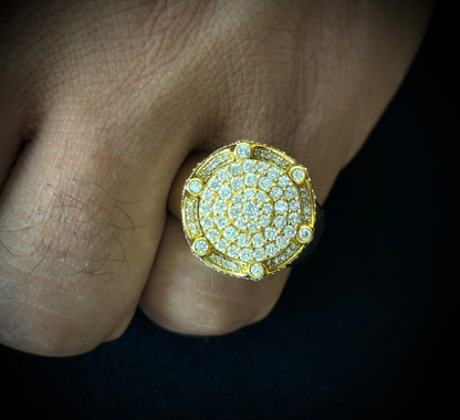 14k Round Crown Diamond Ring