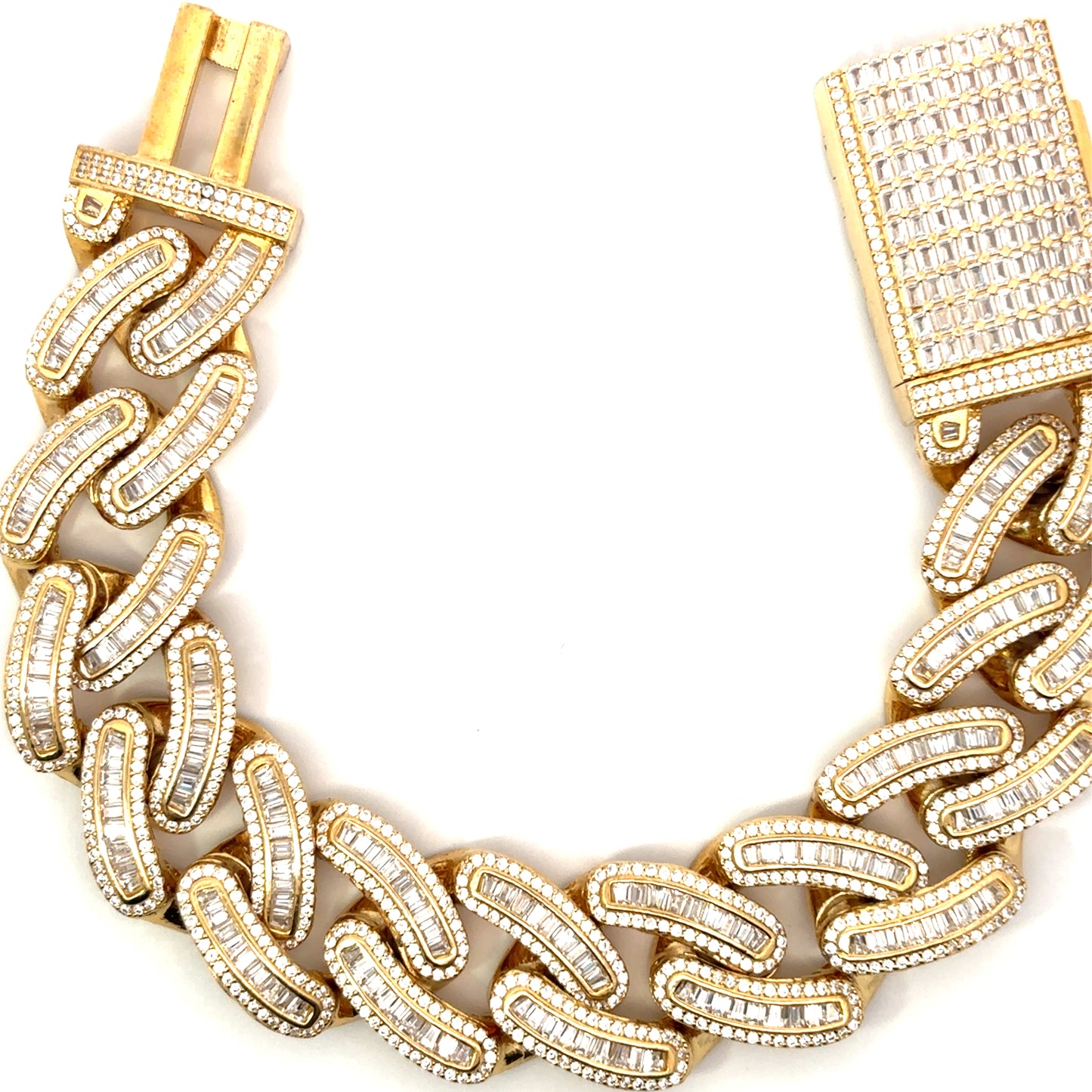 Icedout Baguette Cuban Bracelet