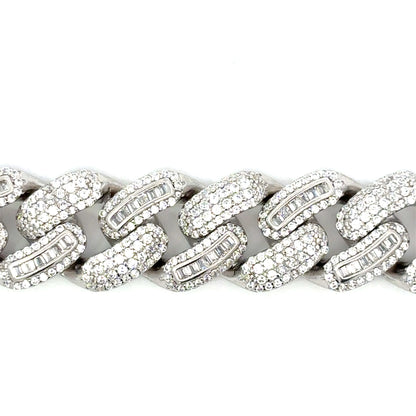 Icedout Round-Baguette Cuban Bracelet