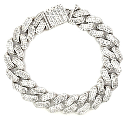 Icedout Round-Baguette Cuban Bracelet