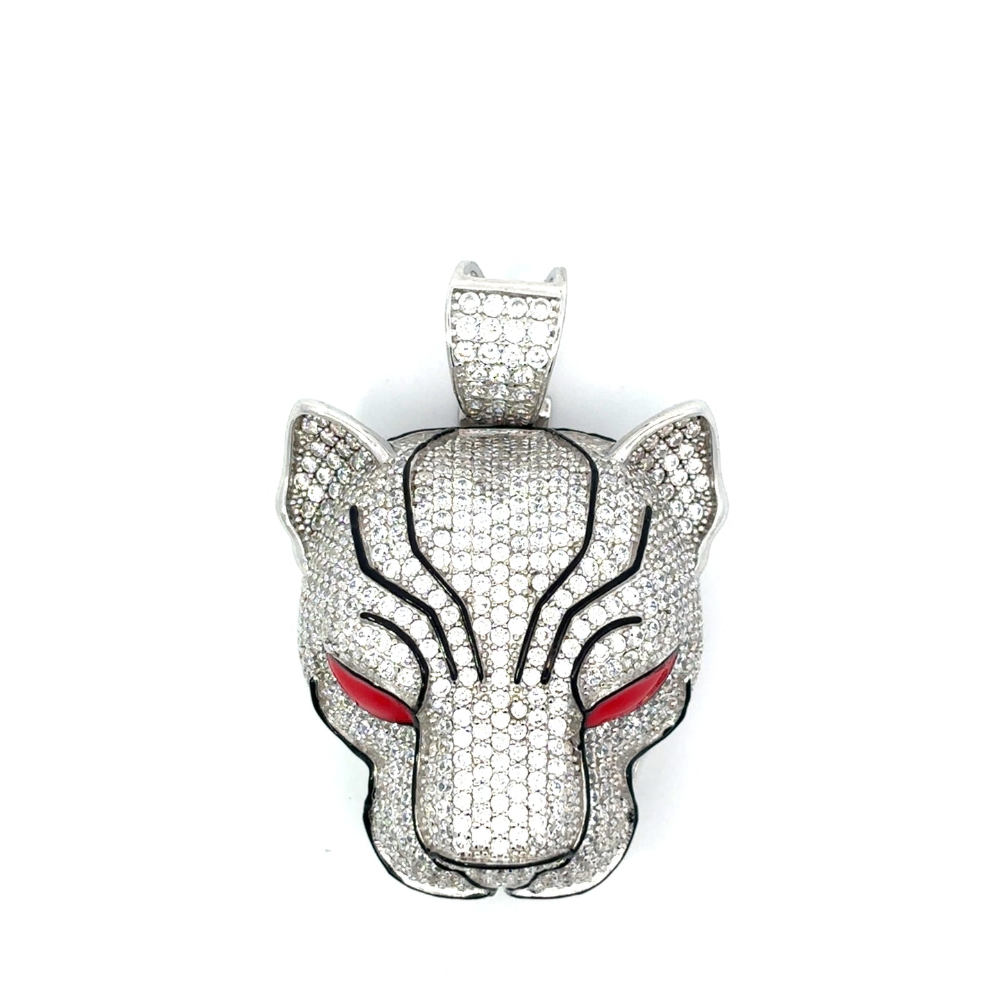 Icedout Panther Head Pendant