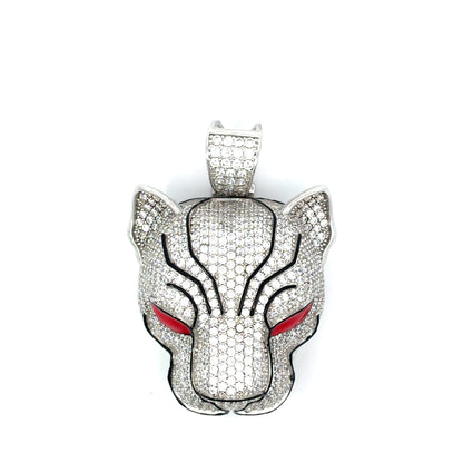 Icedout Panther Head Pendant