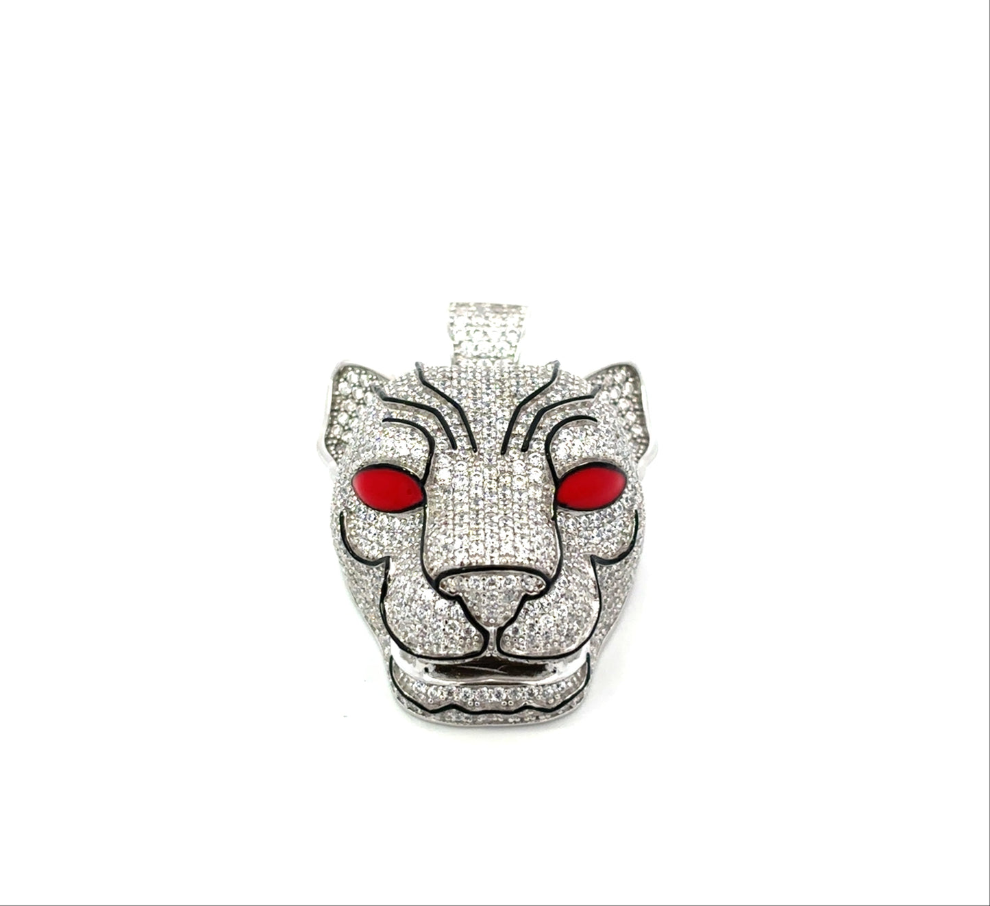 Icedout Panther Head Pendant