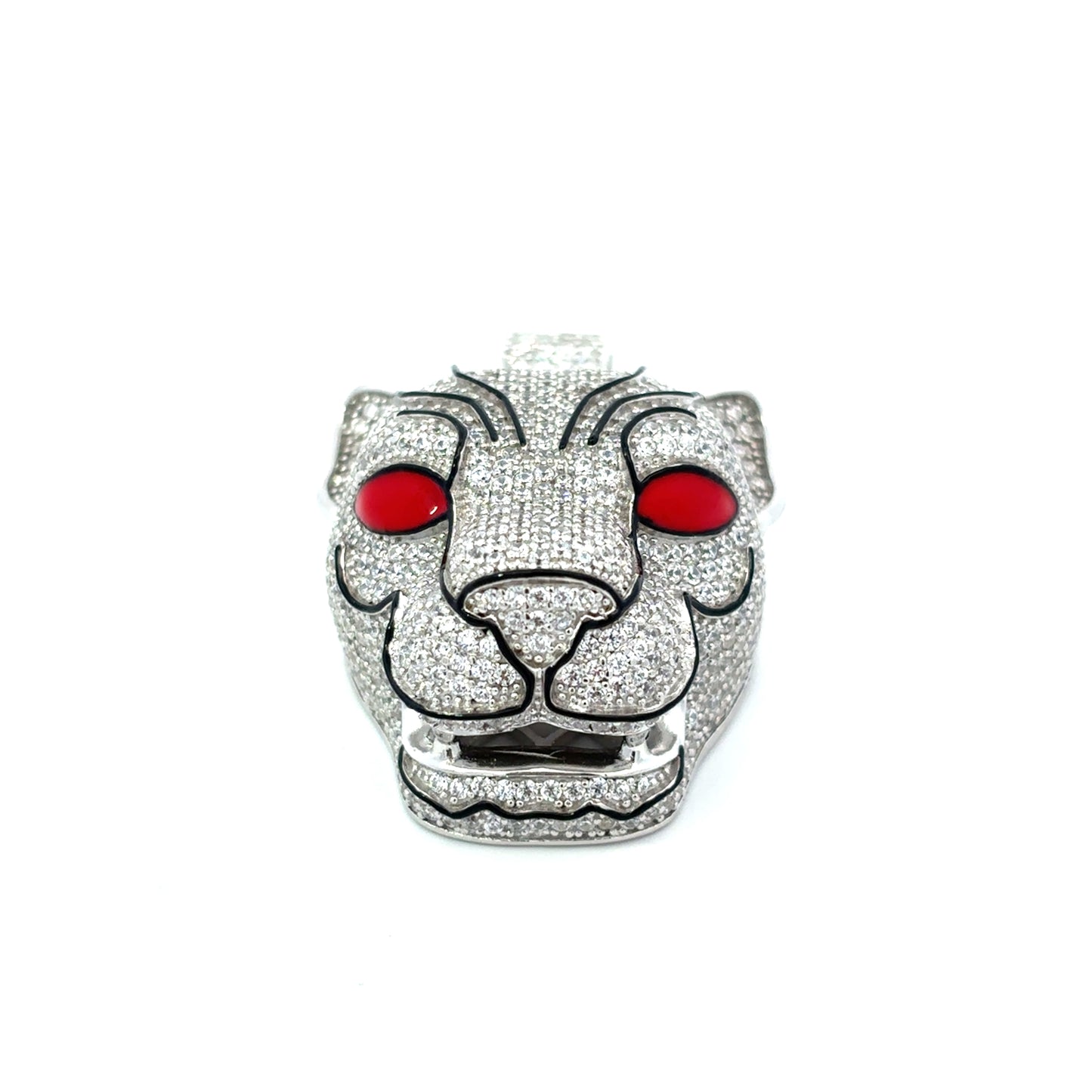 Icedout Panther Head Pendant