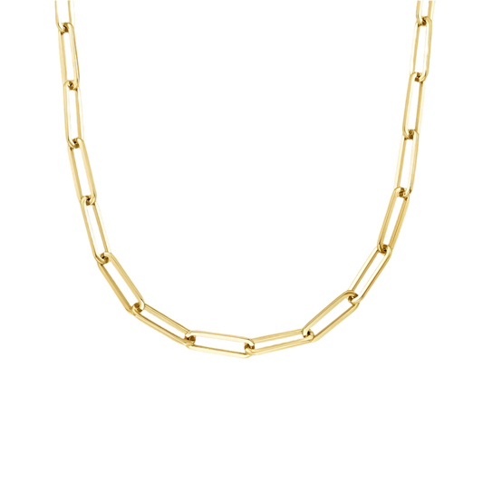 10k Paperlink Necklace 16inch