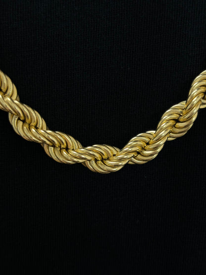 10k 8mm 26inch Rope Necklace