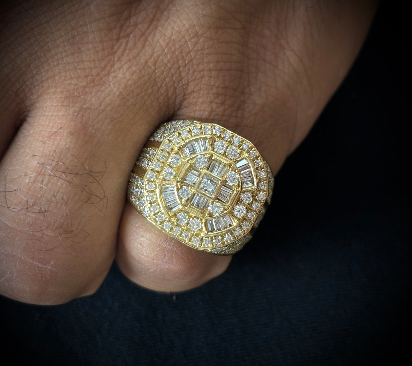 14k Octa Diamond Ring